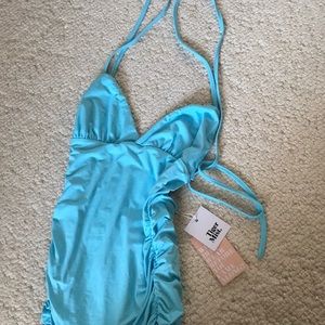 Tiger Mist Neon Blue Amber Dress